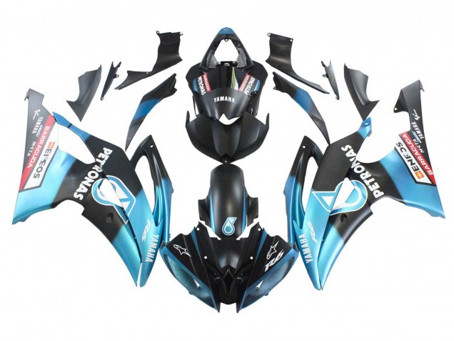 Purchase 2008-2016 Light Blue Matte Black Petronas ENEOS Yamaha YZF 600 R6 Motorcycle Fairings UK