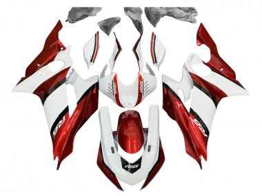 Purchase 2017-2023 White Red Black Yamaha YZF 600 R6 Motorcycle Fairing Kits UK