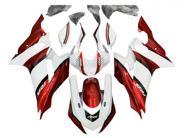 Purchase 2017-2023 White Red Black Yamaha YZF 600 R6 Motorcycle Fairing Kits UK
