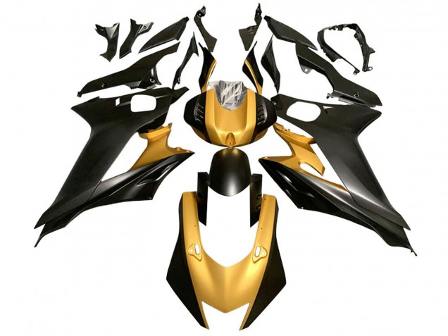 Purchase 2017-2023 Gold Matte Black Yamaha YZF 600 R6 Motorcycle Fairings UK