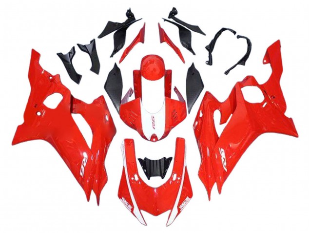 Purchase 2017-2023 Red White Yamaha YZF 600 R6 Motorcycle Fairings UK