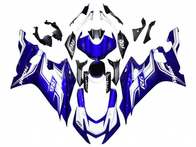 Purchase 2017-2023 White Blue Yamaha YZF 600 R6 Motorcycle Fairing UK