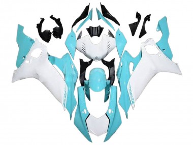 Purchase 2017-2023 White Light Blue Yamaha YZF 600 R6 Motorcycle Fairings UK
