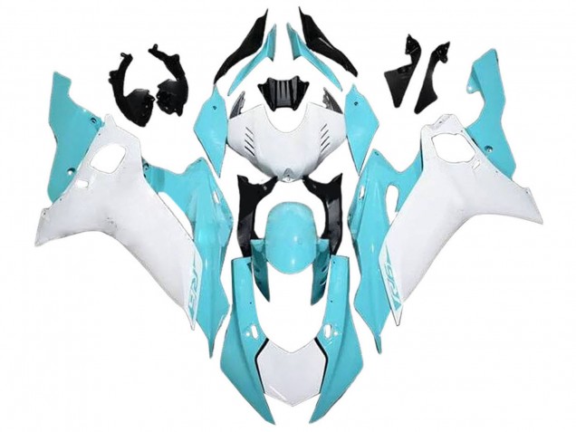 Purchase 2017-2023 White Light Blue Yamaha YZF 600 R6 Motorcycle Fairings UK
