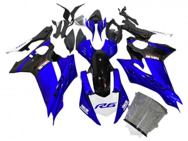 Purchase 2017-2023 Blue Black White Yamaha YZF 600 R6 Motorcycle Fairings UK