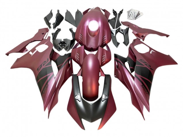 Purchase 2017-2023 Maroon Red Matte Black Yamaha YZF 600 R6 Motorcycle Fairings UK