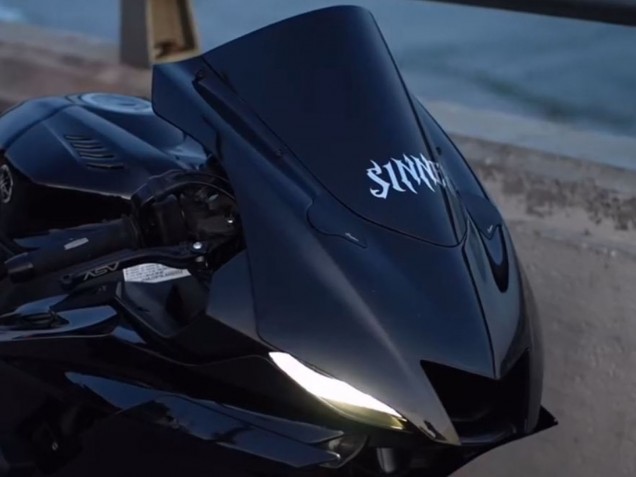 Purchase 2017-2023 Glossy Black Yamaha YZF 600 R6 Motorcycle Fairings UK