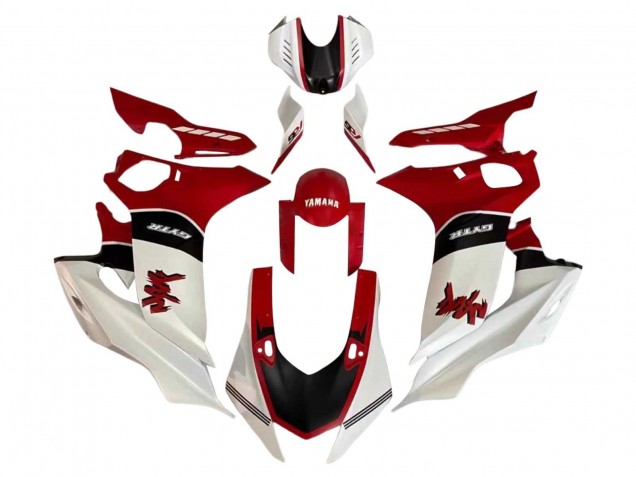 Purchase 2017-2023 White Red Black Yamaha YZF 600 R6 Motorcycle Fairing UK