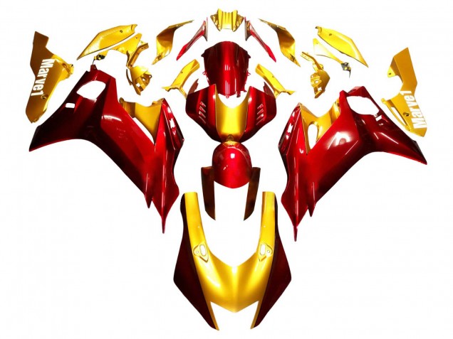 Purchase 2017-2023 Gold Red Yamaha YZF 600 R6 Motorcycle Fairings UK