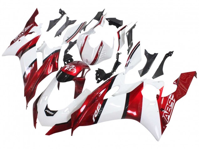 Purchase 2017-2023 White Red Black Yamaha YZF 600 R6 Motorcycle Fairings UK