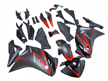 Purchase 2011-2015 Matte Black Red Stripe Honda CBR250RR Motorcycle Fairings UK