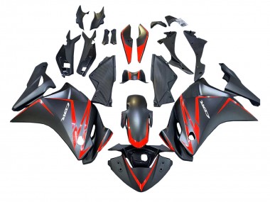 Purchase 2011-2015 Matte Black Red Stripe Honda CBR250RR Motorcycle Fairings UK