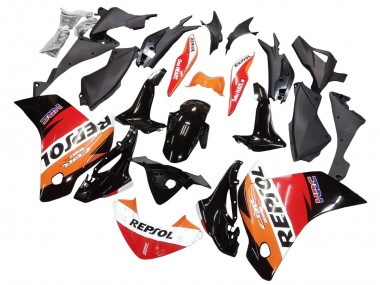 Purchase 2011-2015 Orange White Red Black Glossy HRC Repsol Honda CBR250RR Motorcycle Fairings UK