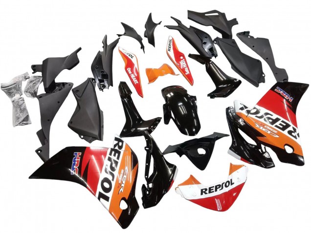 Purchase 2011-2015 Orange White Red Black Glossy HRC Repsol Honda CBR250RR Motorcycle Fairings UK