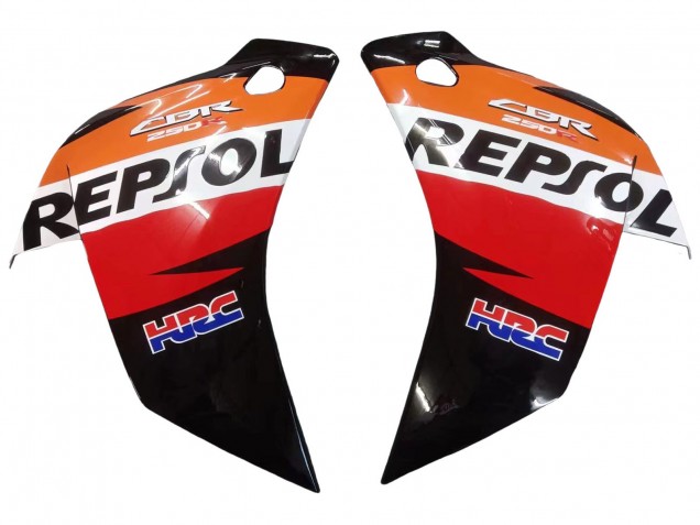 Purchase 2011-2015 Orange White Red Black Glossy HRC Repsol Honda CBR250RR Motorcycle Fairings UK
