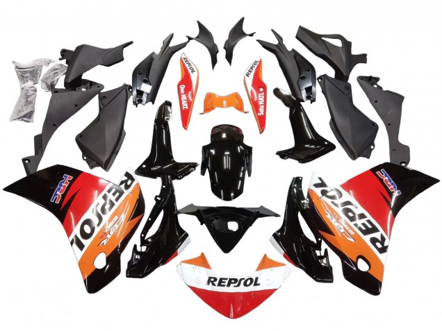 Purchase 2011-2015 Orange White Red Black Glossy HRC Repsol Honda CBR250RR Motorcycle Fairings UK