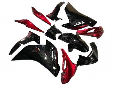 Purchase 2011-2015 Glossy Black Red Honda CBR250RR Motorcycle Fairings UK