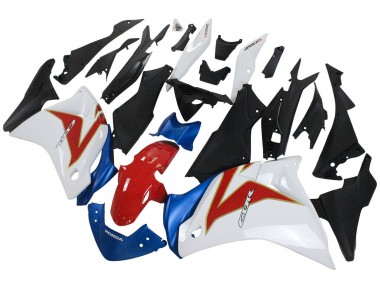 Purchase 2011-2015 White Red Light Blue Honda CBR250RR Motorcycle Fairings UK