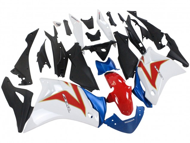 Purchase 2011-2015 White Red Light Blue Honda CBR250RR Motorcycle Fairings UK