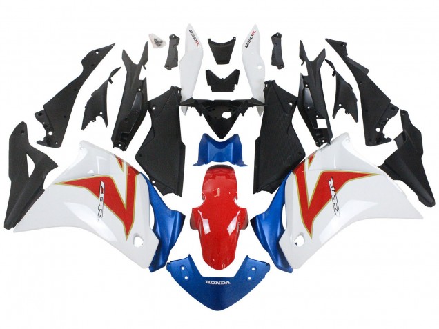 Purchase 2011-2015 White Red Light Blue Honda CBR250RR Motorcycle Fairings UK