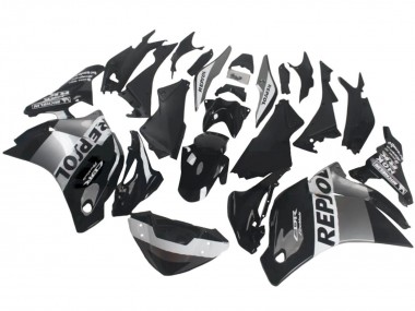 Purchase 2011-2015 Silver White Glossy Black Repsol Honda CBR250RR Motorcycle Fairings UK
