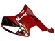 Purchase 2000-2006 Red Black Stripe Racing Honda VTR1000 Motorcycle Fairings UK