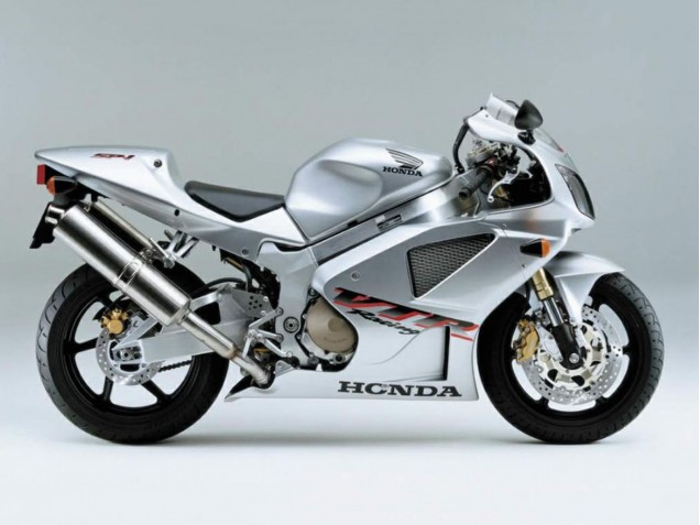 Purchase 2000-2006 Silver White Racing Honda VTR1000 Motorcycle Fairings UK