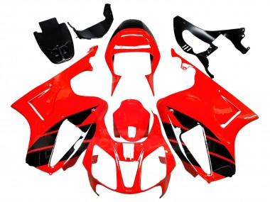 Purchase 2000-2006 Red Glossy Black Stripe Honda VTR1000 Motorcycle Fairings UK