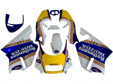 Purchase 1994-1996 White Blue Yellow Gold Rothmans Honda NSR250 Motorcycle Fairings UK