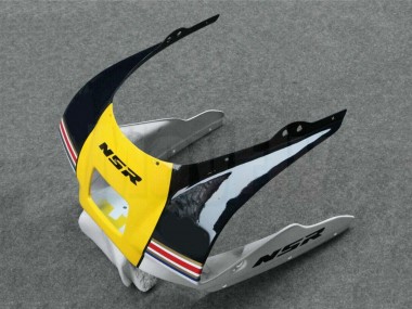 Purchase 1988-1989 White Yellow Gold Glossy Black Honda NSR250R Motorcycle Fairings UK