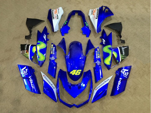Purchase 2010-2013 White Blue Yellow Monster Kawasaki Z1000 Motorcycle Fairings UK
