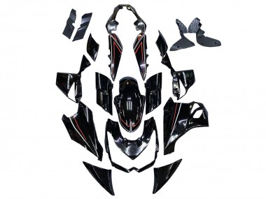 Purchase 2010-2013 Black with Red Line Kawasaki Z1000 Motorcycle Fairings UK