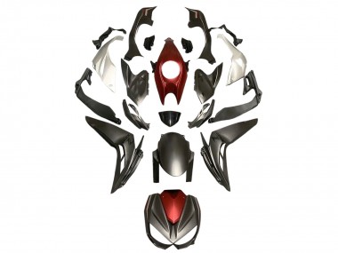 Purchase 2014-2019 Matte Black Red White Kawasaki Z1000 Motorcycle Fairings UK