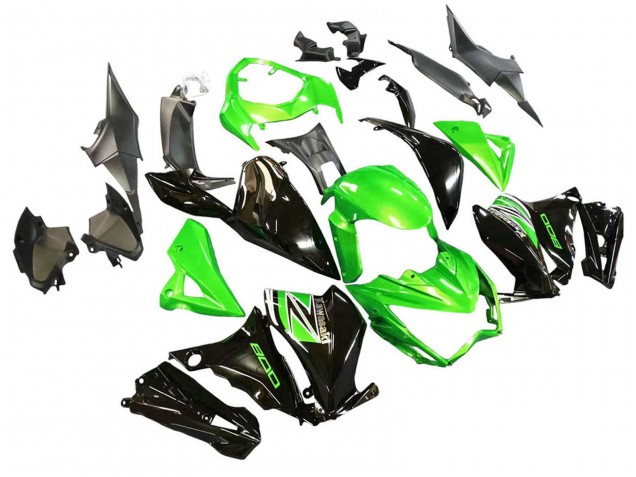 Purchase 2013-2018 Green Glossy Black Kawasaki Z800 Motorcycle Fairings UK