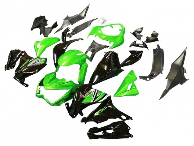 Purchase 2013-2018 Green Glossy Black Kawasaki Z800 Motorcycle Fairings UK