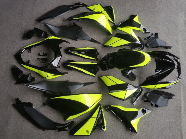 Purchase 2013-2018 Glossy Black Neon Yellow Kawasaki Z800 Motorcycle Fairings UK