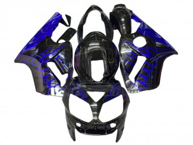 Purchase 2000-2001 Glossy Black Blue Flame Kawasaki ZX12R Motorcycle Fairings UK
