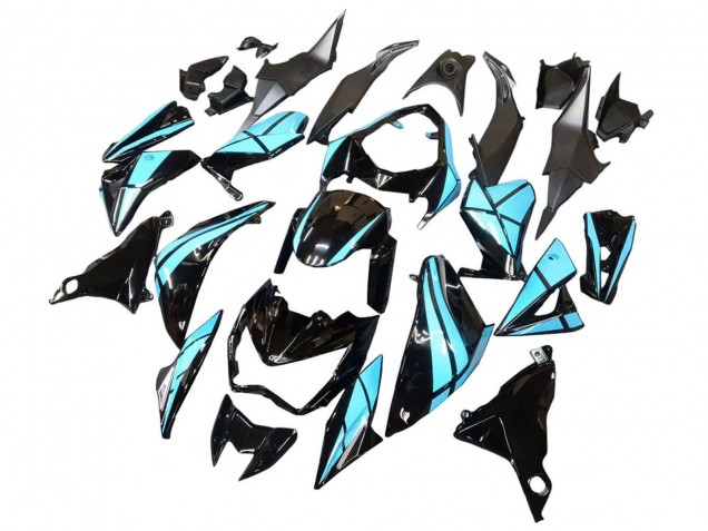 Purchase 2013-2018 Light Blue Glossy Black Kawasaki Z800 Motorcycle Fairings UK