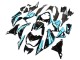 Purchase 2013-2018 Light Blue Glossy Black Kawasaki Z800 Motorcycle Fairings UK