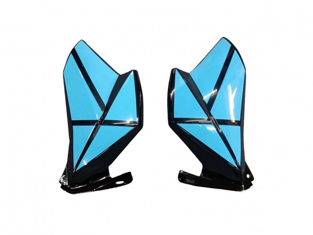 Purchase 2013-2018 Light Blue Glossy Black Kawasaki Z800 Motorcycle Fairings UK