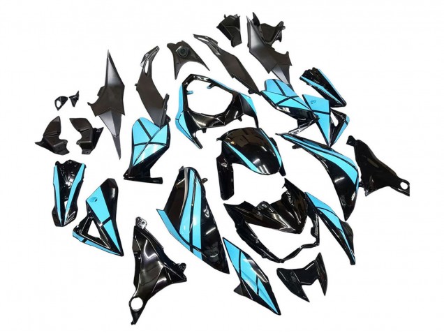 Purchase 2013-2018 Light Blue Glossy Black Kawasaki Z800 Motorcycle Fairings UK