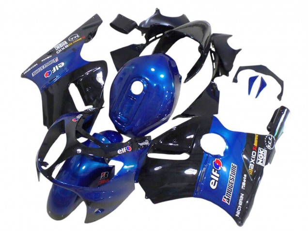 Purchase 2000-2001 Blue Glossy Black Elf Bridgestone Kawasaki ZX12R Motorcycle Fairings UK