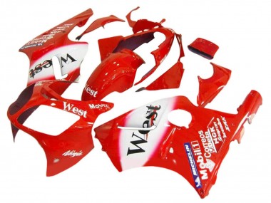 Purchase 2000-2001 Red White Black West Kawasaki ZX12R Motorcycle Fairings UK