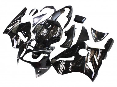 Purchase 2000-2001 Glossy Black White Elf Snow Kawasaki ZX12R Motorcycle Fairings UK