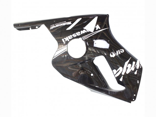 Purchase 2000-2001 Glossy Black White Elf Snow Kawasaki ZX12R Motorcycle Fairings UK