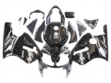 Purchase 2000-2001 Glossy Black White Elf Snow Kawasaki ZX12R Motorcycle Fairings UK