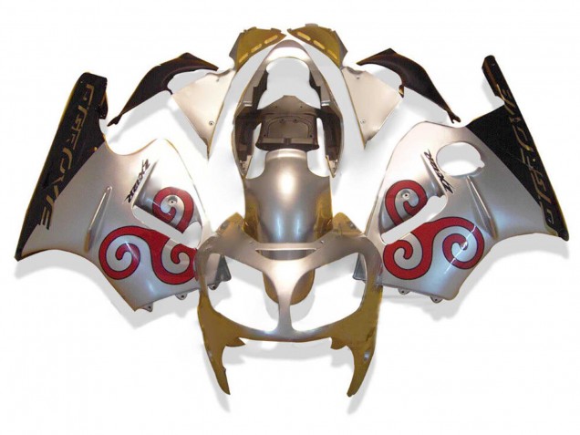 Purchase 2000-2001 Silver Red Black Kawasaki ZX12R Motorcycle Fairings UK