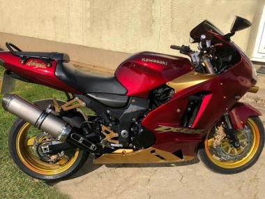 Purchase 2000-2001 Red Gold Kawasaki ZX12R Motorcycle Fairings UK