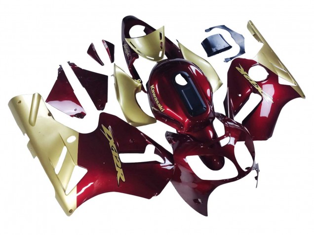 Purchase 2000-2001 Red Gold Kawasaki ZX12R Motorcycle Fairings UK
