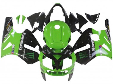 Purchase 2002-2006 Green Glossy Black Elf Touch4 Monster Kawasaki ZX12R Motorcycle Fairing UK